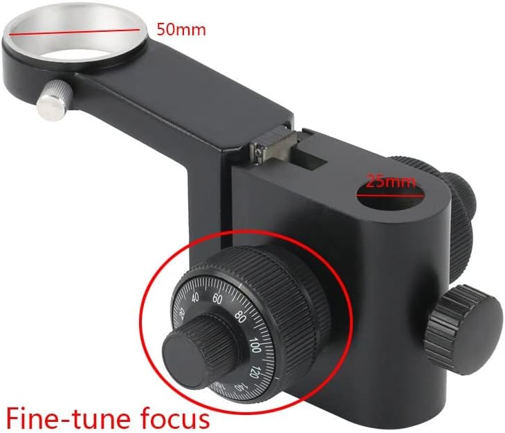 ASUVUD 1/4 M6 Kurulum Vidası 25mm Ayarlanabilir Video Mikroskop Kamera Standı Tutucu Dişli Odaklama Destek Aksesuarları