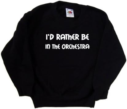 Orkestrada Olmayı Tercih Ederim Siyah Çocuk Sweatshirt