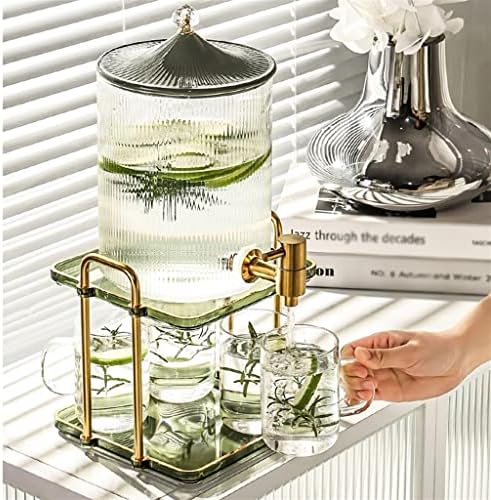 N / A soğuk su ısıtıcısı musluk suyu içecek varil büyük kapasiteli cam ev oturma odası soğuk su bardağı seti (Renk:
