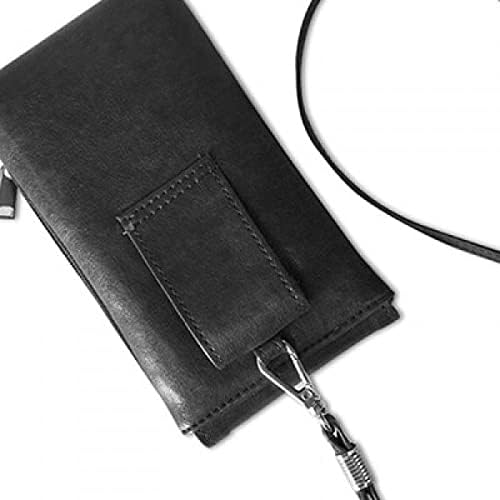 Kültür Karakter Desen Telefon cüzdan çanta Asılı Cep Kılıfı Siyah Cep
