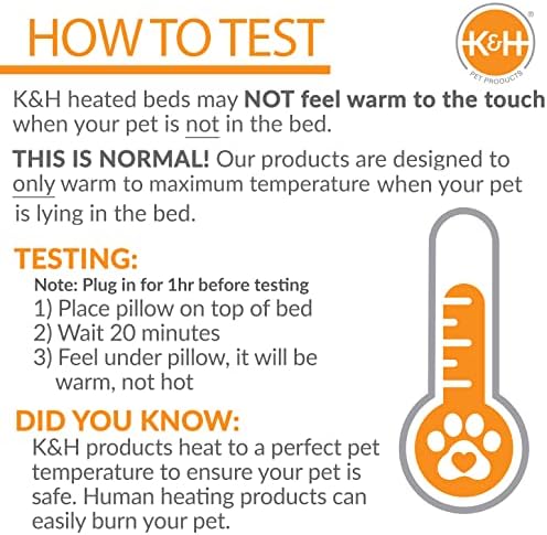 K & H evcil hayvan ürünleri termo çadır açık ısıtmalı evcil hayvan barınağı Köpekler ve kediler için Orta 19X24X16