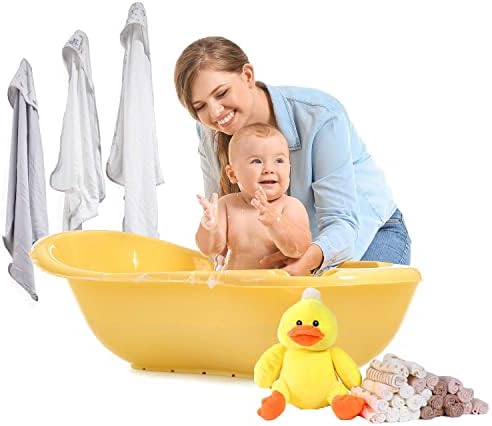 Bebek havluları ve Keseler, 28 Adet Erkek veya Kız Kapşonlu Yenidoğan Banyo Hediye Setleri (Bebek, Nötr)