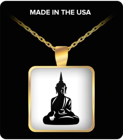 Buda Namaste Kare Kolye Kolye Zen Meditasyon Farkındalık Meditasyon Kolye Yoga Severler Budist Budizm Anne Baba Kadın