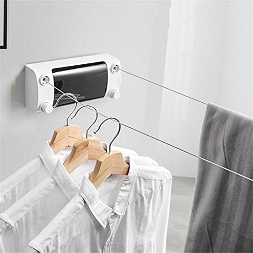 UXZDX Geri Çekilebilir Çift Başlı Giyim Hattı Açık Kapalı Kurutma Rafı Çamaşır Kurutma Makinesi Banyo Aksesuarları