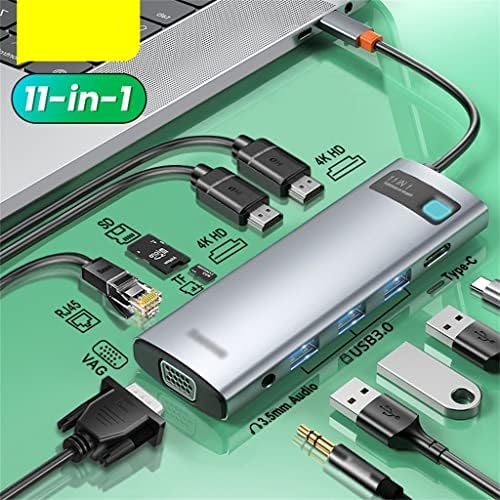 ZLXDP USB Tip C HUB USB C Uyumlu RJ45 SD Okuyucu PD 100W Şarj Cihazı USB 3.0 HUB dok istasyonu (Renk: Beyaz-Meyve