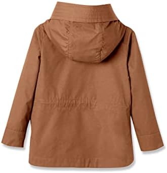 Miniketty Kızların Sonbahar Hafif Ceketler Fermuarlı kapüşonlu rüzgarlık Kabanlar Palto Cepli