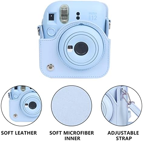 Fujifilm Instax Mini 12 Anında Kamera için Wogozan Koruyucu Kılıf-Mini Fotoğraf Albümü ve Çıkarılabilir ve Ayarlanabilir