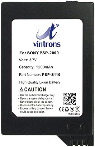 VİNTRONS PSP-S110 Pil Değiştirme için Sony PSP-2000, PSP-3000, PSP-3004, PSP 2th,