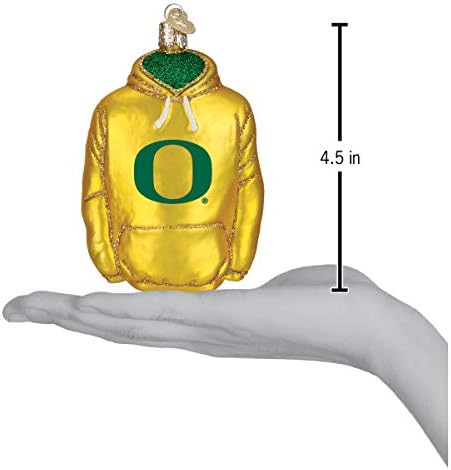 Eski Dünya Noel Süsleri: Oregon Üniversitesi Ördekler Noel Ağacı için Cam Üflemeli Süsler, Kapüşonlu Sweatshirt