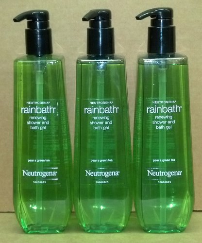 Neutrogena Rainbath Duş ve Banyo Jeli, Armut ve Yeşil Çay, 40 Fl Oz (3'lü Paket)