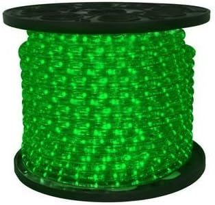 Noel Kraliçeleri C-İP-LED-GR-1-10-12 Volt LED Halat Işıklı 12V Makara, 150', Yeşil
