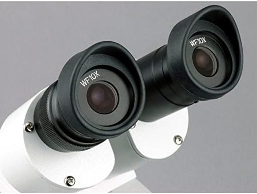 AmScope SE306-PY Binoküler Stereo Mikroskop, WF10x ve WF15x Oküler, 20X/30X/40X/60X Büyütme, 2X ve 4X Hedefleri, üst