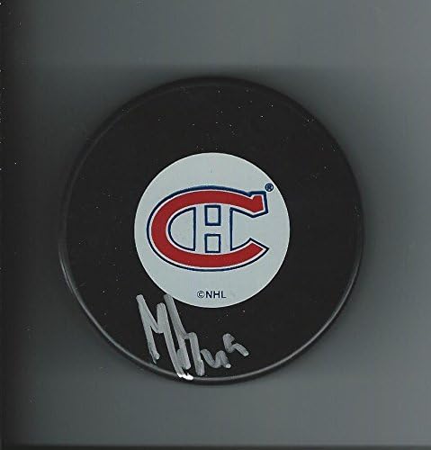 Michael Bournival, MONTREAL CANADİENS Diskini İmzaladı - İmzalı NHL Diskleri