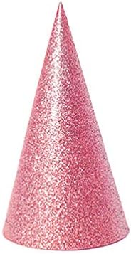 Kisangel Bebek Hediyeleri 12 ADET Glitter Koni parti şapkaları Üçgen Doğum Günü Şapkaları Çocuklar ve Yetişkinler