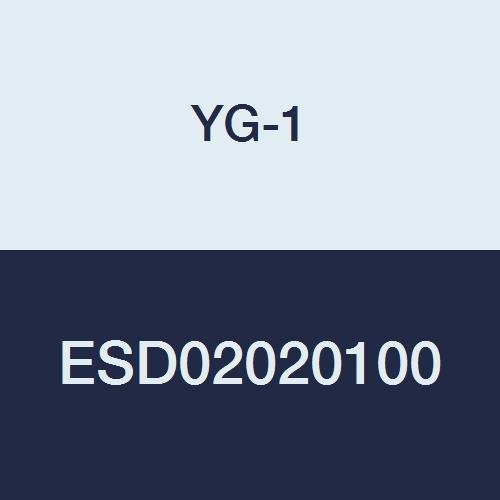 YG-1 ESD02020100 CBN Köşe Yarıçapı Freze, 2 Flüt, Sapın Altında 10 mm Uzunluk, 2,0 mm