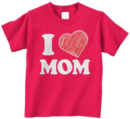 Threadrock Küçük Çocukların Annemi Seviyorum Bebek / Yürümeye Başlayan Çocuk Tişörtü