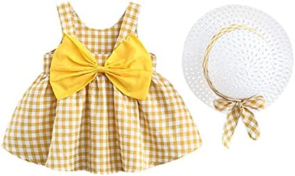 AFAVOM Bebek Kız Gökkuşağı Çiçek Tutu Elbise Yaz Kolsuz Prenses doğum günü partisi elbiseleri Playwear Kıyafet Hasır