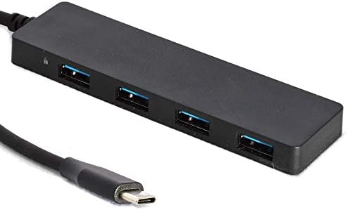 JacobsParts USB C Hub Ultra Ince 4 Port USB 3.0 Tip-C macbook adaptörü Pro 2018 2017, Google Chromebook, Dell XPS,