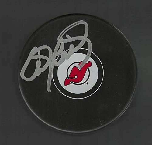 Andy Brickley, New Jersey Devils Diskini İmzaladı - İmzalı NHL Diskleri