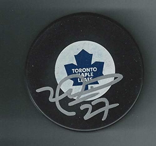 Michael Peca Toronto Maple Leafs Diskini İmzaladı - İmzalı NHL Diskleri