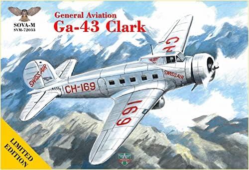 Model Model Model Modelin Bit MVS72033 1/72 Genel Havacılık Ga - 43 Clark Tek Atış Uçağı İsviçre Havayolları (SOVA-M