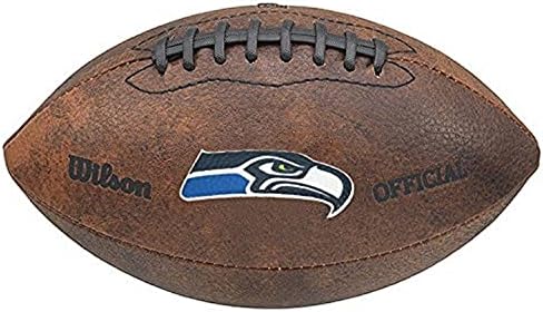 NFL Seattle Seahawks Renkli Logo Mini Futbol, 9 inç