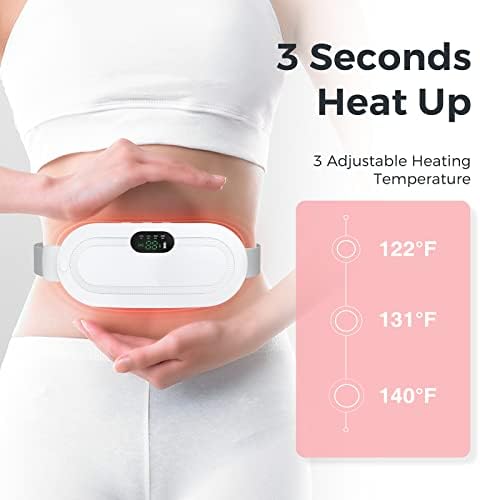 Akülü ısıtma yastığı, Ayarlanabilir ısı seviyeleri ve masaj modları ile saniye hızlı kablosuz taşınabilir ısıtma yastığı,