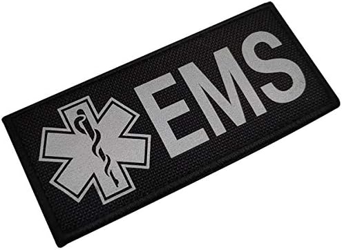 8. 66x2. 95 İnç Büyük Yansıtıcı EMS EMT Yaşam Yıldızı Yama - IR Kızılötesi Tıbbi Yamalar Taktik Askeri Moral Amblemi