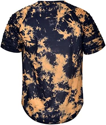 Bmısegm Yaz Tee Gömlek Erkek erkek Kas Kravat Boya T Shirt Pilili Raglan Kollu Vücut Geliştirme Spor Tee Grafik T