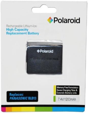 Polaroid Yüksek Kapasiteli Panasonic BLB13 Şarj Edilebilir Lityum Yedek Pil (İle Uyumlu: DMC-G10, GH1, G2, G1, L10)