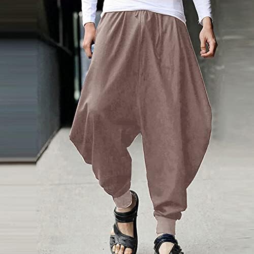 DIYAGO harem pantolon Erkekler Baggy Boho Sıkı Yoga Pantolon Spor Pantolon Rahat Sıkı Ayak Bileği Etnik Baskı Moda