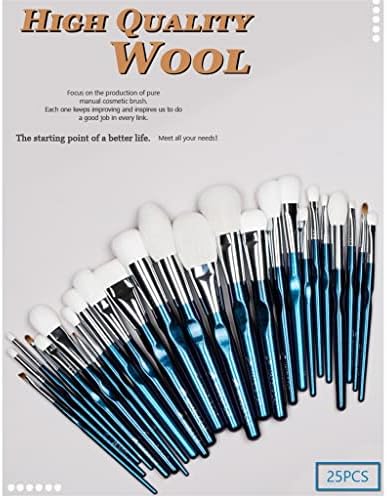 WIONC Kozmetik Fırça-25 makyaj fırçası Seti - Renk Değiştirme Kolu Güzellik Aracı-Yumuşak Saç Profesyonel (Renk: A,