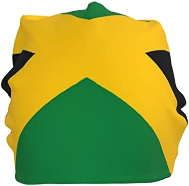 LVGOOKİ Jamaika Jamaika Bayrağı sarkık şapka, Moda Kış Kap Şapkalar Şapkalar Boyun Körüğü Başörtüsü Örme Şapka Kadın