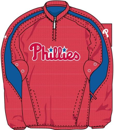 Major League Baseball Philadelphia Phillies Büyük Ve Uzun Boylu Serin Temel Oyun Ceketi