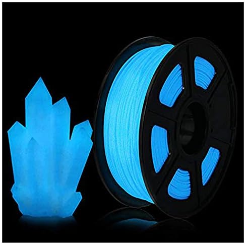 ABS ışıklı Filament 1.75 mm, 3D yazıcı Filament, geceleri güzel ışık yayar, 1kg makara, mavi