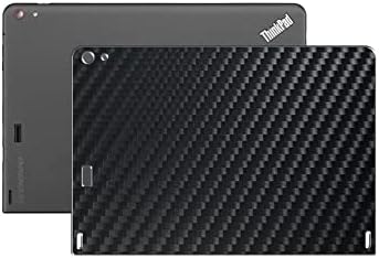 Puccy 2 Paket arka Ekran Koruyucu Film, Lenovo ThinkPad Tablet 10 ile uyumlu 10.1 Tablet Siyah Karbon TPU Koruyucu