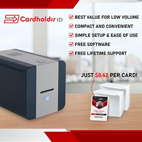 Bilgisayar ve Ofis'ten Kimlik kartı Yazıcısı'de Cardholdir KİMLİK Kartı Yazıcı Katı 210 Tek Taraflı / 200 Boş KİMLİK