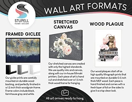 Stupell Industries Kontrast Dalga Hattı Soyut Mavi Deniz Boyama Siyah Çerçeveli Duvar Sanatı