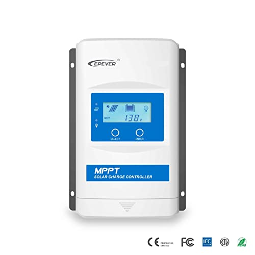 EPEVER MPPT Solar Şarj Regülatörü 40A 12 V 24 V Oto Max PV 150 V Güneş Panelleri Ortak, LED & LCD & 5 Tuşları için