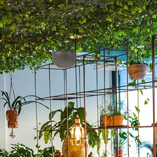 YARDWE Derin asılı sepetler Asılı ekici Rattan saksı: Plastik çiçek saksısı Sepeti Etli Bonsai Konteyner Bahçe kapalı