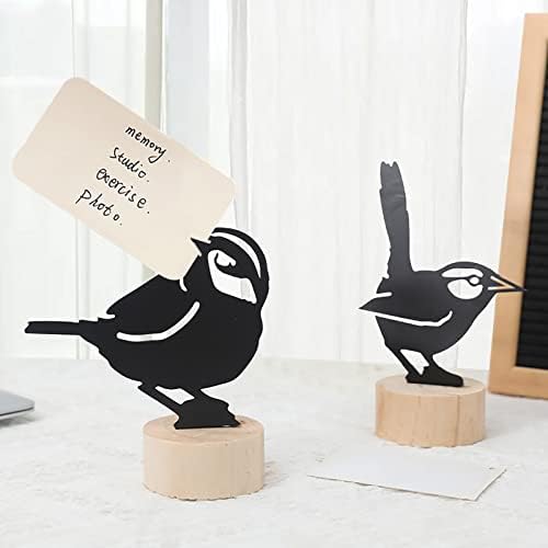 TODOZO Demir İçi Boş Kuş Mesaj Klip Not Klip Dekorasyon Oturma Odası Yemek Odası Dekorasyon Mini Ağaç Süsleme Seti