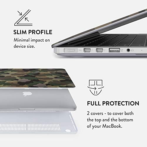 BURGA Hard Case Kapak ile Uyumlu MacBook Pro 15 İnç Kılıf Yayın 2012-2015, Modeli: A1398 Retina Ekran HİÇBİR CD-ROM