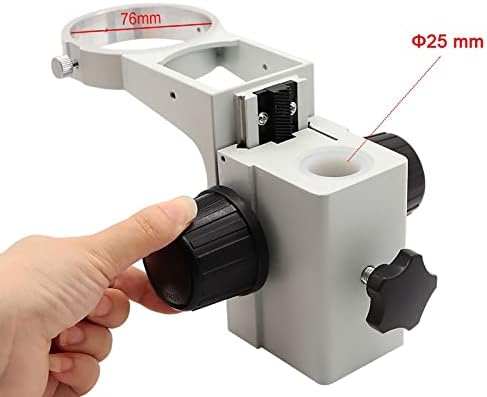 DEIOVR Mikroskop Aksesuarları Kiti için Yetişkin, 76mm Çap Ayarlanabilir Stereo Mikroskop Standı Tutucu Eklemli Kol