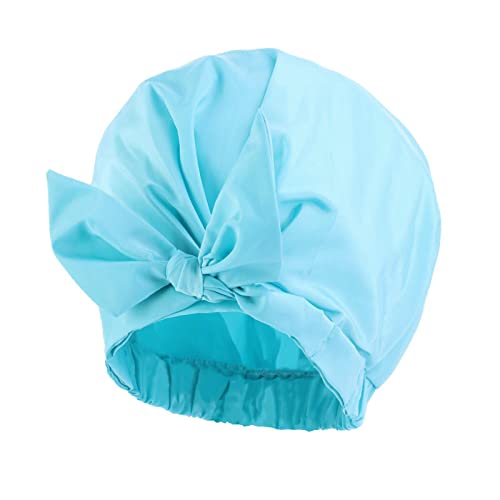 Kadın Kanser Kafa Şapka Kap Saç Türban Başkanı Wrap Türban Şapka Banyo Duş Başlığı Banyo Ter Bandı Erkekler için (Siyah,