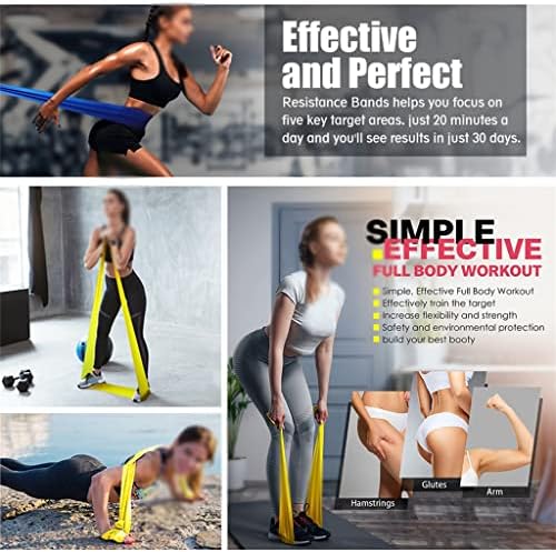 XWWDP Spor Egzersiz Direnç Band Yoga Pilates Elastik Lastik Bant Egzersiz Eğitimi Elastik Kordon 150 cm / 15 m Spor
