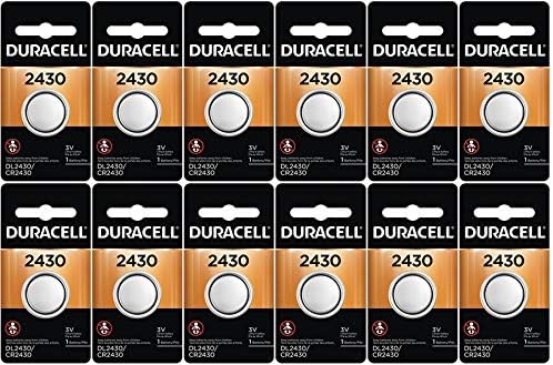 12'li Paket Duracell 2430 Piller 3.0 Volt Lityum Madeni Para Düğmesi
