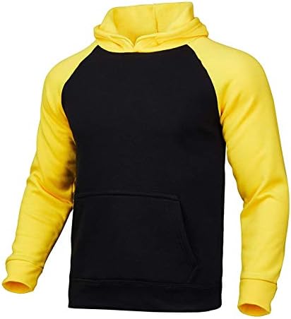 ıOPQO Iş Kıyafetleri erkek Kış Spor Giyim Eşofman Giysileri Kıyafetler Set Kazak + Uzun Sweatpants Bayan (Sarı, XXXL)