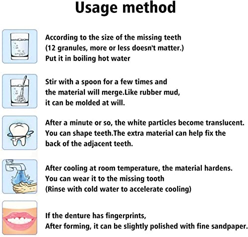 (30g) Katı FalseTeeth Yapmak Eksik Protez Diş Güvenle ve Tutkal Boşlukları Diş Yapıştırıcı Diş Geçici Diş Kiti Protez
