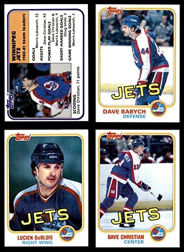 1981-82 Topps Winnipeg Jets Takım Seti Winnipeg Jets-Hokey (Set) NM Jets-Hokey