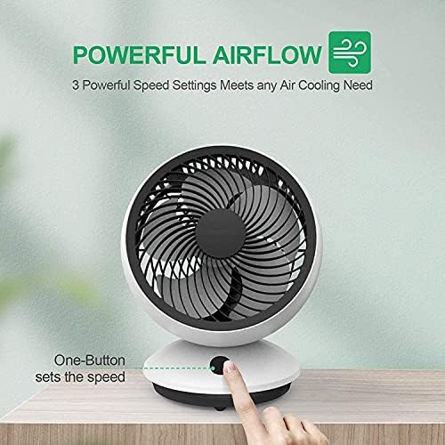 HTLLT Taşınabilir Küçük Elektrikli Fan Ofis Masaüstü Sallayarak Kafa Fan Mini Öğrenci Yurdu Hava Sirkülasyon Fanı